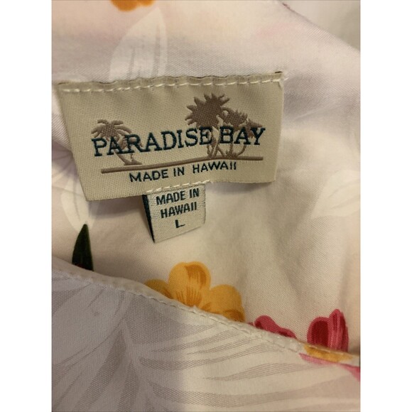 Paradise Bay Dress Made in Hawaii Women's Large Floral Vtg Rayon Tropical Resort - Picture 10 of 12